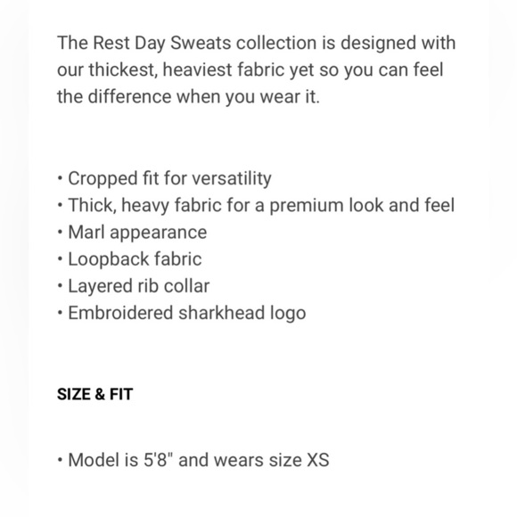 Gymshark Gymshark Rest Day Sweats Cropped Pullover Crewneck Sweatshirt - Picture 5 of 5